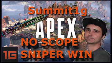Summit1G INSANE NO SCOPE WIN with sniper (Kraber) - APEX LEGENDS