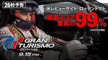 ＜絶賛コメント＞編　映画『グランツーリスモ』26秒予告　9月15日（金）全国の映画館で公開　#映画グランツーリスモ