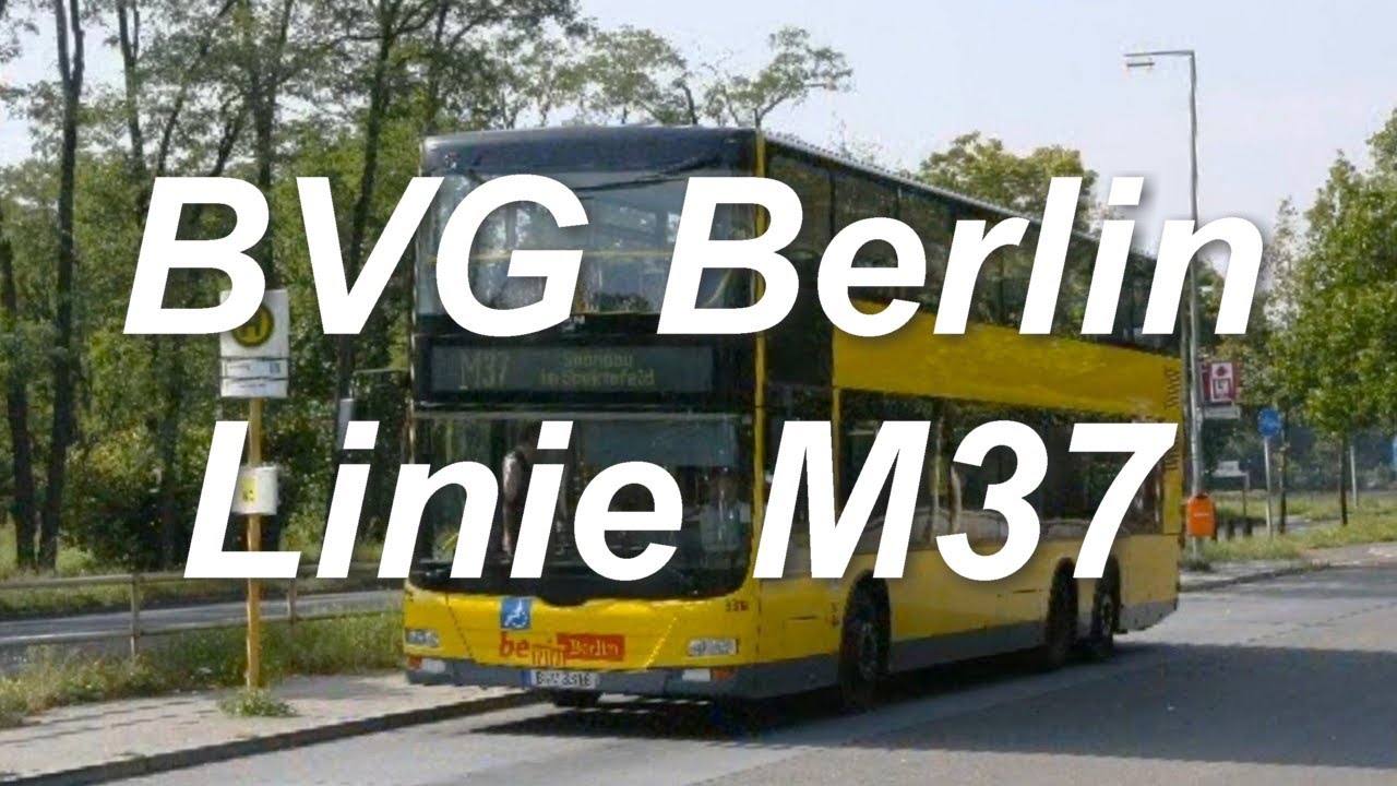 [Video] Buslinie M37 | Berlin, Hahneberg - Berlin, Im Spektefeld/Schulzentrum | 2012