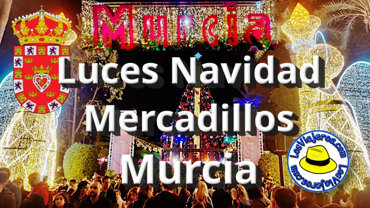 Luces de Navidad en Murcia 🎄 Mercadillos y Ruta ✈️ #murcia