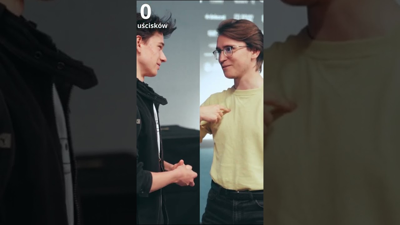 Próbuję uścisnąć rękę 100 TOPOWYM YOUTUBEROM - SHEO #shorts