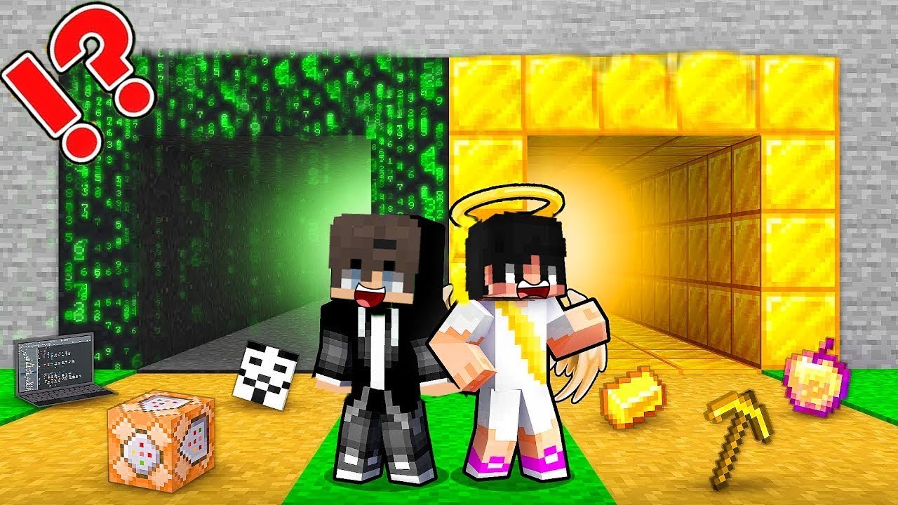 ماين كرافت حـرب طرق الحظ ولكن الهـكر ضد الملاك !!؟