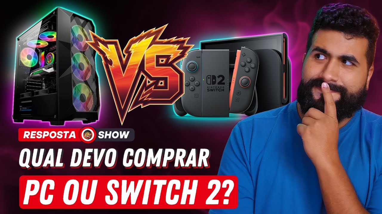 PC ou Switch 2? 💻💥🎮 Qual vale mais a pena em 2025?