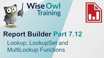 SSRS Report Builder Part 7.12 - Lookup, LookupSet and MultiLookup Functions