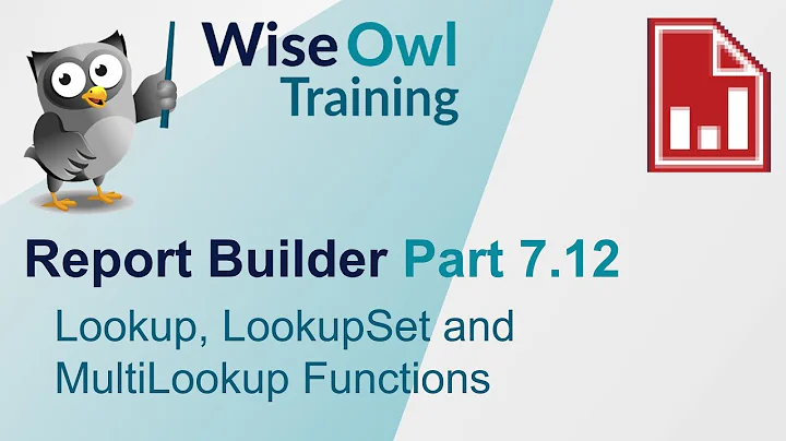 SSRS Report Builder Part 7.12 - Lookup, LookupSet and MultiLookup Functions