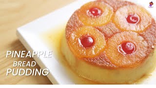 Pineapple Bread Pudding | Steamed Pudding | Easy Dessert Recipe | Quick Dessert Recipe