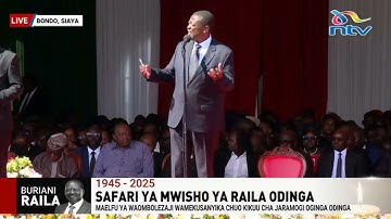 Prime CS Musalia Mudavadi honors Raila Odinga in moving tribute