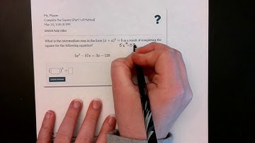 Complete the Square Part 1 of Method