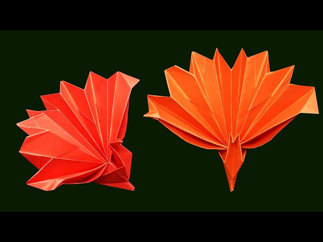 How to make an origami peacock(Jo Nakashima)Easy Version - YouTube