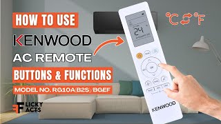KENWOOD AC Remote Buttons & Functions | Heat Pump Remote Guide | Model No. RG10A(B2S)/BGEF screenshot 3