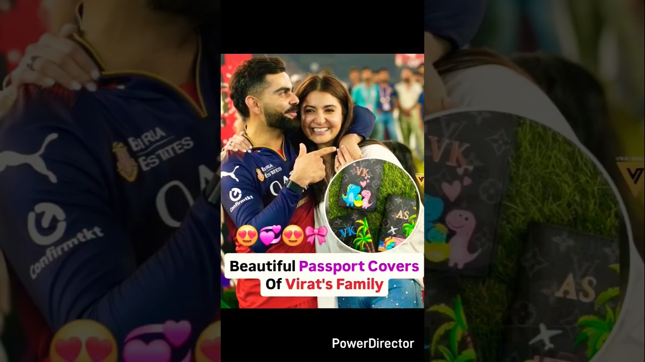 Virat Kohli family passport cover cute