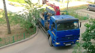 КамАЗ - 65117 во дворе  Russian truck KAMAZ - 65117 in the yard