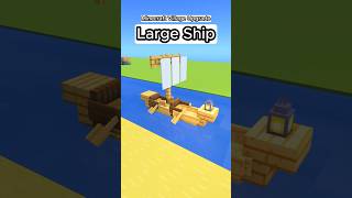 Minecraft Village Upgrade: Large ship. #minecraft    #shorts   #minecraftminecraftminecraft @Hakugeiminecraft