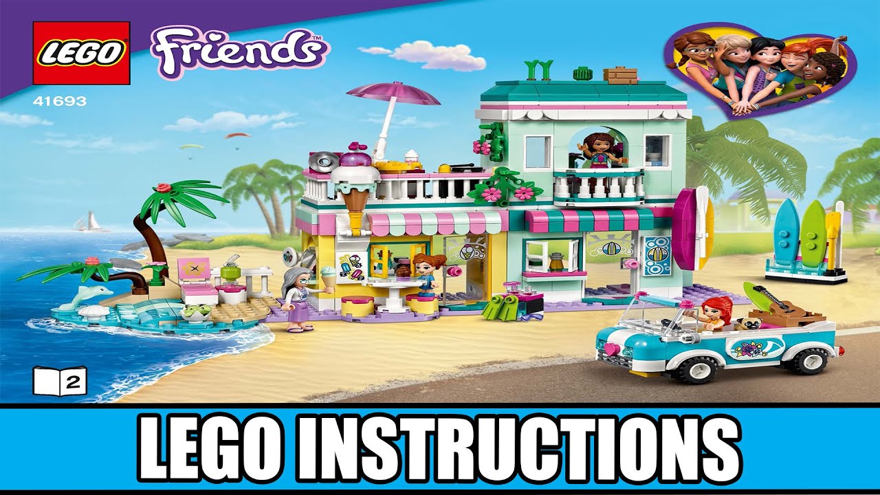 Surfer Beachfront LEGO instructions