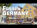 Füssen Bavaria GERMANY Summer 2021 • Real Time Virtual Walking Tour Ambience in 4K ASMR