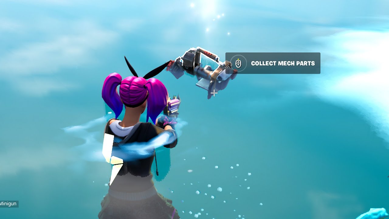 Collect Mech Parts from fishing holes Fortnite Quest Guide