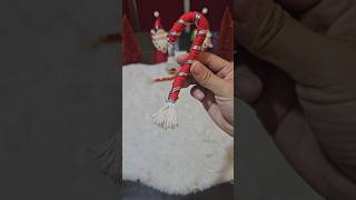 HOW TO MAKE CANDY CANE. EASY MACRAME TUTORIAL #christmas #jazz #DIY #HOWTO #shortsvideo Profile