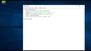 TUTORIAL membuat program penghitung luas PERSEGI PANJANG menggunakan PYTHON