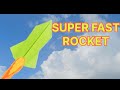 How to make Super Fast ROCKET 🚀 | ORIGAMI PAPER ROCKET | Easy folding