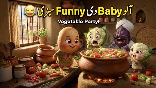 Aloo Baby’s Funny Vegetable Party 😂🥔🥦 | Funny Vegetable Story for Kids