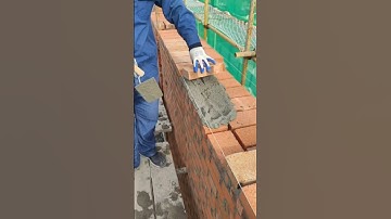 🧱 Perfect Brick Laying Technique | Zero-Error Wall Construction Skill