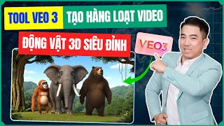 Chiến Thuật Mới Dùng Tool Veo 3 Tạo 1000 Video Động Vật 3D Kiếm Tiền Youtube Siêu Đỉnh