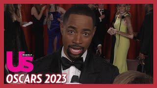 Top Gun Maverick Jay Ellis On Tom Cruise Mentorship \& Miles Teller's Dance Moves