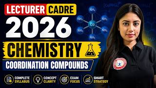 Lecturer Cadre 2026 Chemistry | Coordination Compounds | Lecturer Cadre 2026 Chemistry Coaching