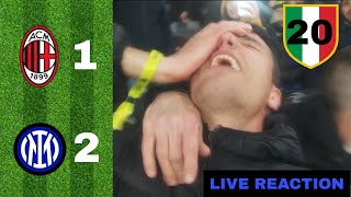 STORIA!!! SIAMO CAMPIONI D'ITALIAAA!!!😭 MILAN-INTER 1-2 | LIVE REACTION TIFOSI INTERISTI DA SAN SIRO