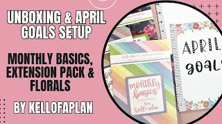 Unboxing & April Goals Setup | New Monthly Release by Kellofaplan