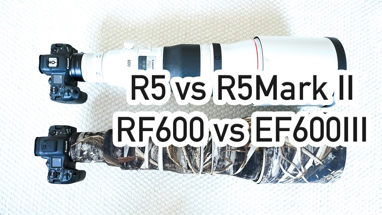 Canon Eos R5 Mark II vs R5 RF 600 vs EF 600III