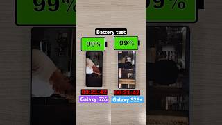 Samsung Galaxy S26 vs Galaxy S26+ battery test!
Samsung Galaxy S26 vs Samsung Galaxy S26+ battery test!
In my battery test, Avengers is played back on a loop until the phone runs out of battery. The screen is set to full brightness, and phones are on airplane mode, with Wi-Fi and Bluetooth off. All tests are filmed with new phones that have full battery health.
#Samsung #GalaxyS26 #Samsung #GalaxyS26Plus #TechBandicoot #TechTok #InstaTech #Battery #BatteryTest #Tech #NewTech #CoolTech Samsung Galaxy S26 vs Galaxy S26+ battery test!