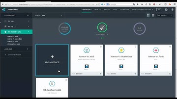 IBM Bluemix UI