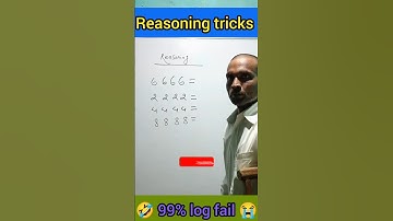 Reasoning tricks 🧩|| Math tricks || #shorts #youtubeshorts #short