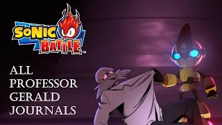 Sonic Battle - All Professor Gerald Journals