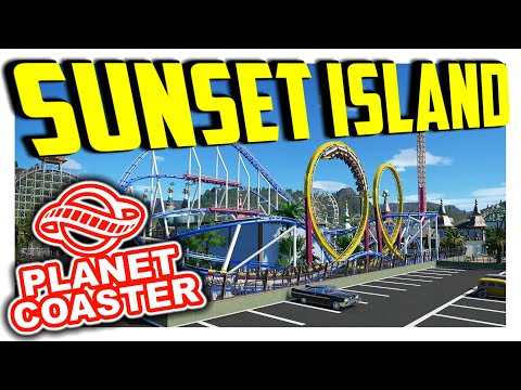 Sunset Island - Mit Sci-Fi Überraschung  | PARKTOUR - Planet Coaster