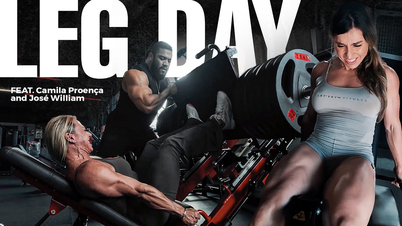 LEG DAY WORKOUT with Amanda feat. @CamilaProença1  @JoseWilliamPro