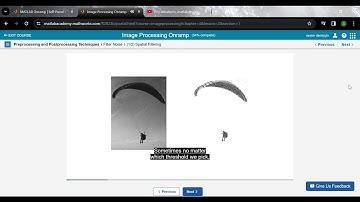 Matlab onramp görüntü işleme 3/4, 4/1