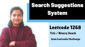 Search Suggestions System | Leetcode 1268 | Trie | Binary Seach