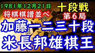 リクエスト将棋棋譜並べ△加藤一二三十段 対 △米長邦雄棋王 第20期十