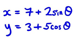 Convert Parametric Equations to a Cartesian Equation #3