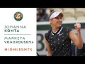 Johanna Konta vs Marketa Vondrousova - Semi-Final Highlights | Roland-Garros 2019