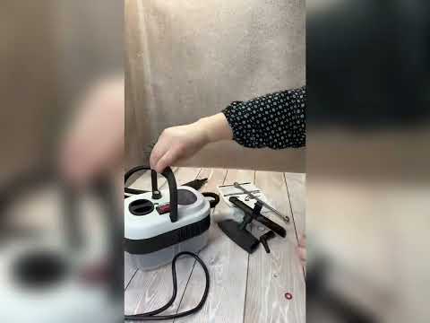 Пароочисник ручний для прибирання будинку кухні 2500Вт парогенератор для авто меблів диванів дезінфекції паровий очищувач, видео 1