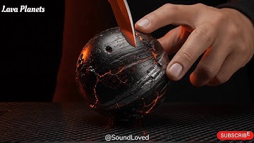 Slicing Molten Planets Open with Unreal Liquid Sounds | Satisfying 8K ASMR Cut | #asmr #new #video