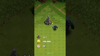 Upgrade Wizard Tower Level 1 ➜ MAX 😱 | Clash of Clans #shorts #coc #clashofclans