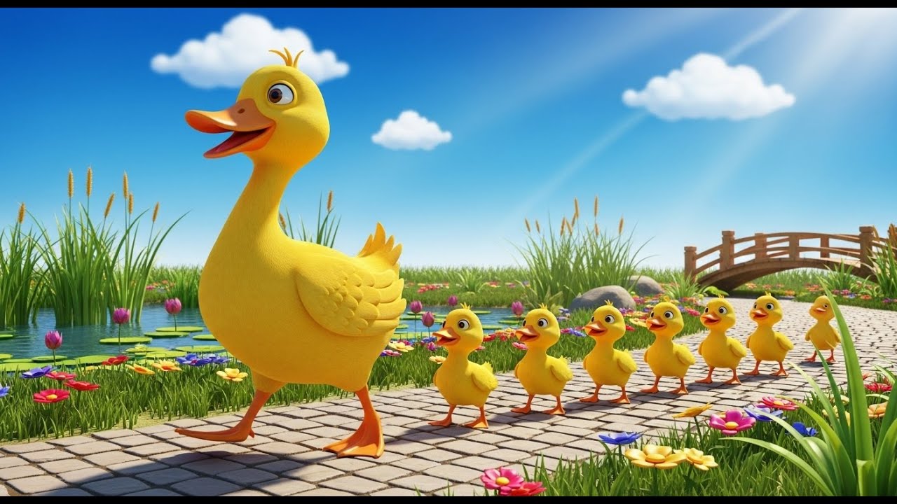 Mama Duck Parade 🦆🎶 | Duck Song for Kids | Fun Animal Learning for Children