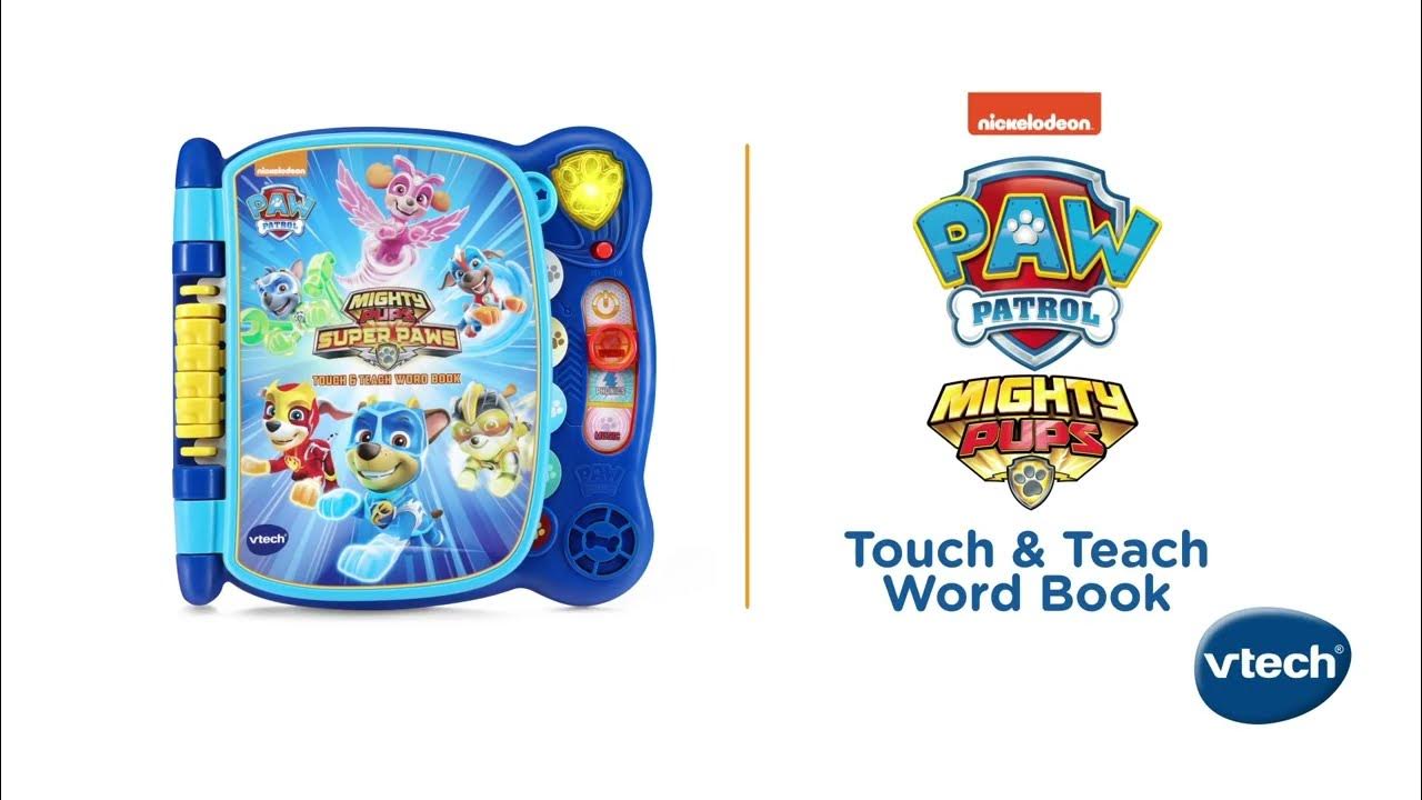 VTech PAW Patrol Mighty Pups Touch & Teach Word Book | VTech Canada -  YouTube