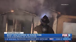 Body Found Following House Fire