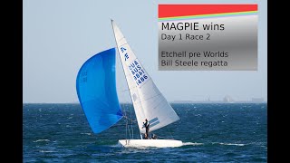 Magpie wins - ETCHELL pre worlds Day 1 Race 2