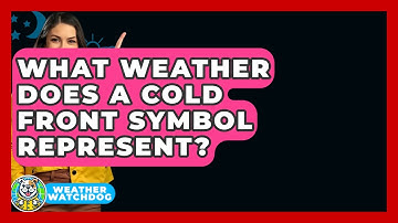 What Weather Does A Cold Front Symbol Represent? - Weather Watchdog